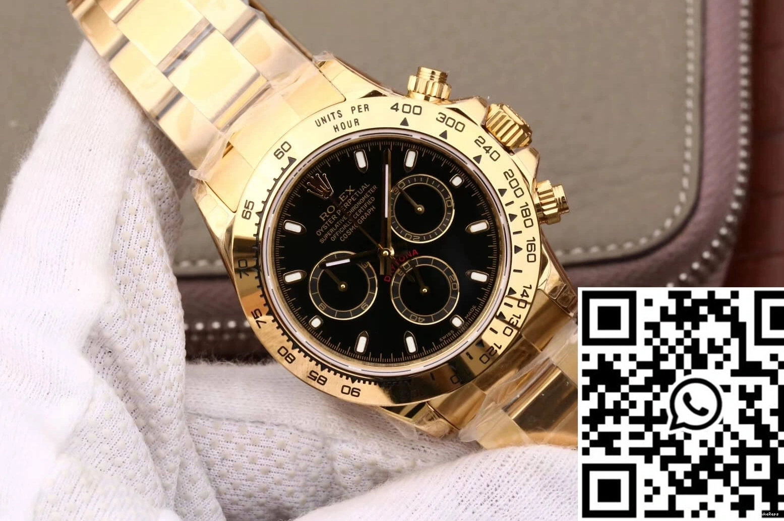 JH Yellow Dial M116508-0004 Rolex Black Factory Daytona Gold Cosmograph 0409